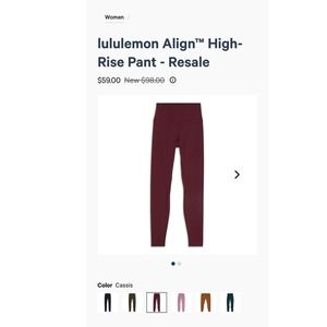 lululemon athletica Cassis High-Rise Leggings